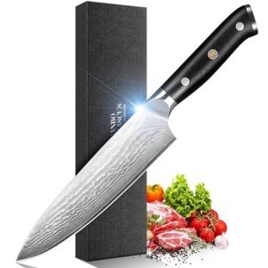 Damascus Japanese Chef Knife - 8 Inch VG-10