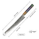 Unique 10-Inch Damascus Steel Chef's Knife