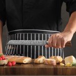 Wakoli 7.9-Inch Damascus Bread Knife with Pakkawood Handle