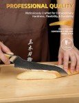 8-Inch Japanese Serrated Bread Knife in Yellow