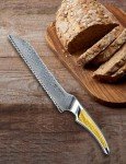 8-Inch Japanese Serrated Bread Knife in Yellow
