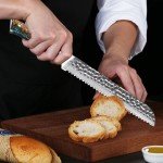 8-Inch Hammered VG10 Damascus Bread Knife