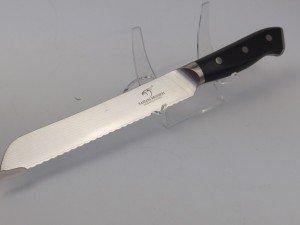 8" Forged Serrated Bread Knife - VG10 Damascus Steel