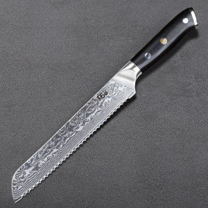 8'' VG10 Damascus Steel Japanese Bread Knife