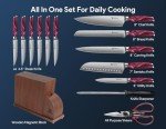 Piklohas 14-Piece Ultra Sharp Kitchen Knife Set