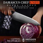 Dragon Creek 8" Damascus Chef Knife - Japanese Precision