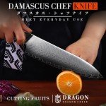 Dragon Creek 8" Damascus Chef Knife - Japanese Precision