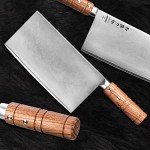 HEZHEN 8” Japanese Cleaver Knife with Padauk Handle