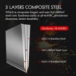 HEZHEN 8” Japanese Cleaver Knife with Padauk Handle