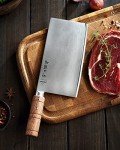 HEZHEN 8” Japanese Cleaver Knife with Padauk Handle