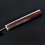 Custom Japanese Damascus Gyuto Knife with Wood Handle