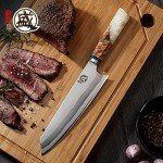 Mitsumoto Sakari 8" Damascus Kiritsuke Knife
