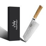Premium 8.5" Japanese Damascus Cleaver Knife