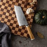 Premium 8.5" Japanese Damascus Cleaver Knife