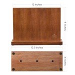 ENOKING Magnetic Knife Holder - Universal Acacia Block