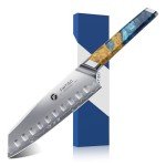 FINTISO 7-Inch Santoku Knife - Ultra Sharp & Durable