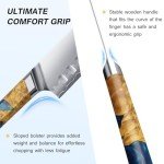 FINTISO 7-Inch Santoku Knife - Ultra Sharp & Durable