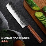 Japanese Nakiri Knife - 7-Inch Hand Forged Cleaver
