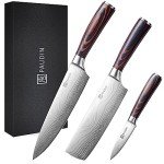 Professional 3-Piece Japanese Kitchen Knife Set