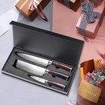 Professional 3-Piece Japanese Kitchen Knife Set