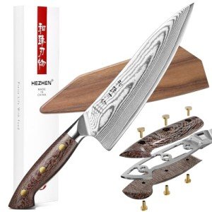 HEZHEN 67-Layer Damascus Steel Chef's Knife