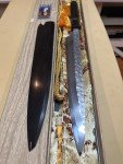300mm Fujiwara Teruyasu Yanagiba Hammered Knife, White Steel