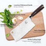 Imarku 7-Inch Japanese Meat Cleaver Knife