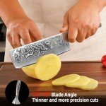 Sunnecko 7-Inch VG-10 Damascus Cleaver Knife