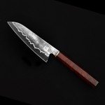 Custom Japanese San Mai Chef Knife - Rosewood Handle