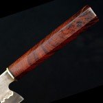 Custom Japanese San Mai Chef Knife - Rosewood Handle