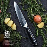 KYOKU Daimyo 6" VG10 Damascus Utility Knife