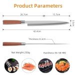 10.6-Inch FXFSTEEL Japanese Sushi Sashimi Knife