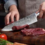 WeKit 8-Inch VG10 Damascus Chef Knife