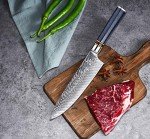 WeKit 8-Inch VG10 Damascus Chef Knife