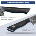 FINTISO 8-Inch Damascus Steel Chef Knife