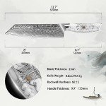 SHANGDAO 8-Inch Kiritsuke Knife - Damascus Steel