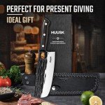 Huusk 7-Inch Nakiri Knife - Hand Forged Cleaver