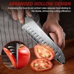 HOSHANHO 7-Inch Damascus Santoku Kitchen Knife