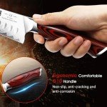 HOSHANHO 7-Inch Damascus Santoku Kitchen Knife