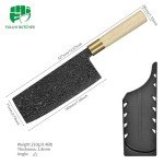 FULLHI Japanese Gyutou Knife - Black Damascus Steel