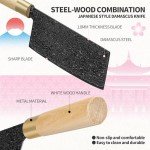 FULLHI Japanese Gyutou Knife - Black Damascus Steel