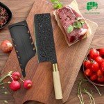 FULLHI Japanese Gyutou Knife - Black Damascus Steel