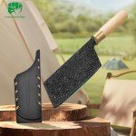 FULLHI Japanese Gyutou Knife - Black Damascus Steel