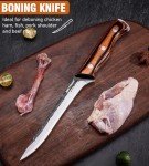 Naitesen 4PCS Hand Forged Meat Knife Set
