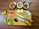 Custom Forged Japanese Chef and Paring Knife