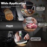 17-Piece Huusk Butcher Knife Set with Roll Bag
