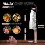 Huusk 7.7-Inch Japanese High Carbon Cleaver Knife