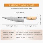 XINZUO 8.3" Professional Japanese Chef Knife