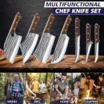 14-in-1 Japanese Butcher Knife Set with Roll Bag