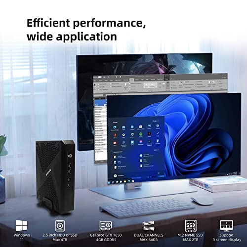 WEIDIAN Mini PC Gaming Windows 11, Core i9-11900